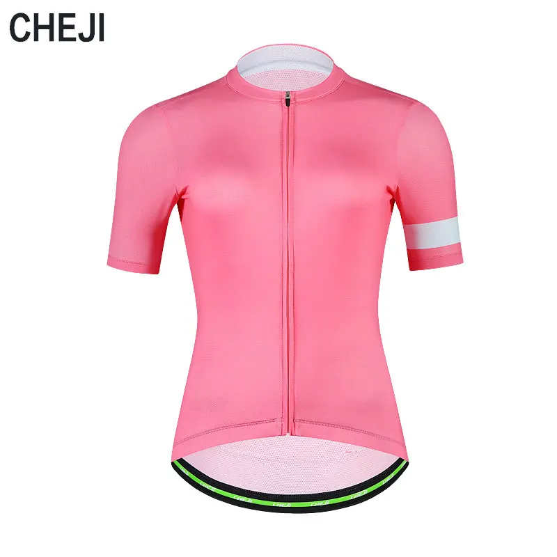 Женская дышащая трикотажная футболка с коротким рукавом|pro team cycling clothing|team