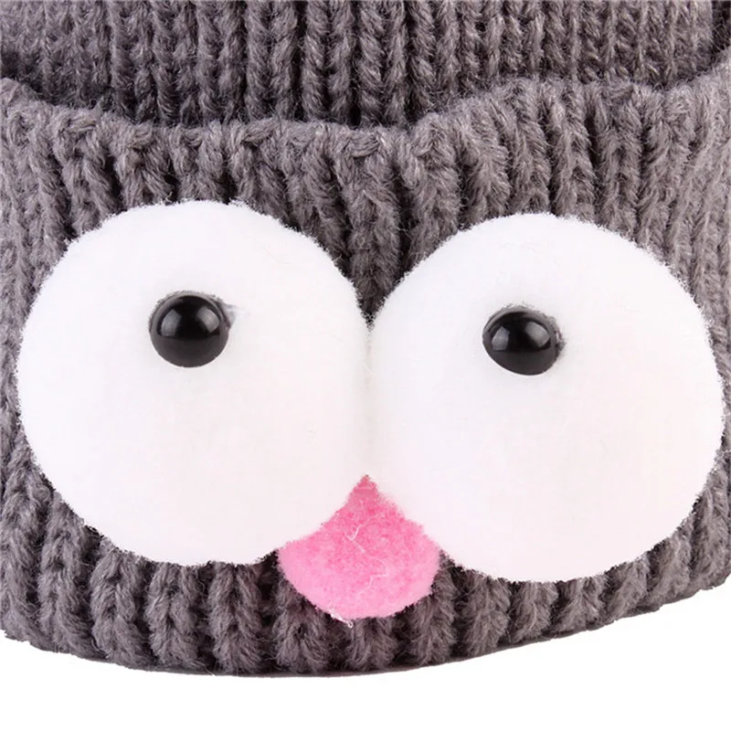 Детская шапка милая мультяшная однотонная детская для фото реквизит Мягкая