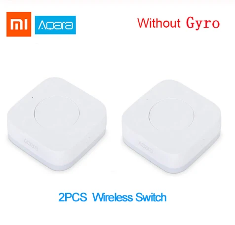 2X Wireless switch Xiaomi концентратор умный дом Наборы шлюз окна, двери Сенсор человеческого тела стены Беспроводной с переключателем влажности воды Сенсор Камера - Цвет: 2X Wireless switch