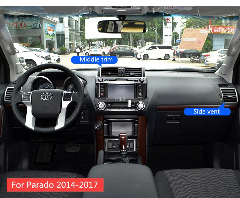Для Toyota Land Cruiser Prado 150 2014 2015 2016 2017 2018 2019 2020 2021 аксессуары для выходной ленты