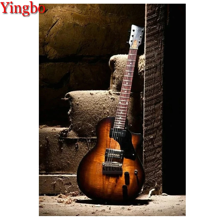 5d алмазная живопись гитара музыка полная дрель квадратная/круглая вышивка