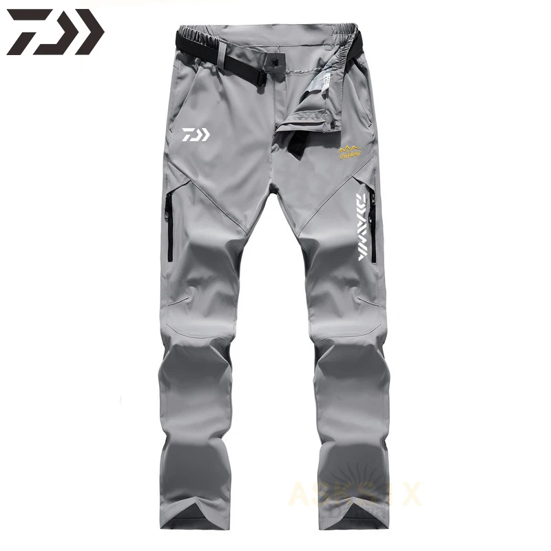 

2021 New Daiwa Spring Summer Thin Elastic Fishing Pants For Man Gamakatsu Breathable Quick Dry Outdoor Sport Fishing Clothes