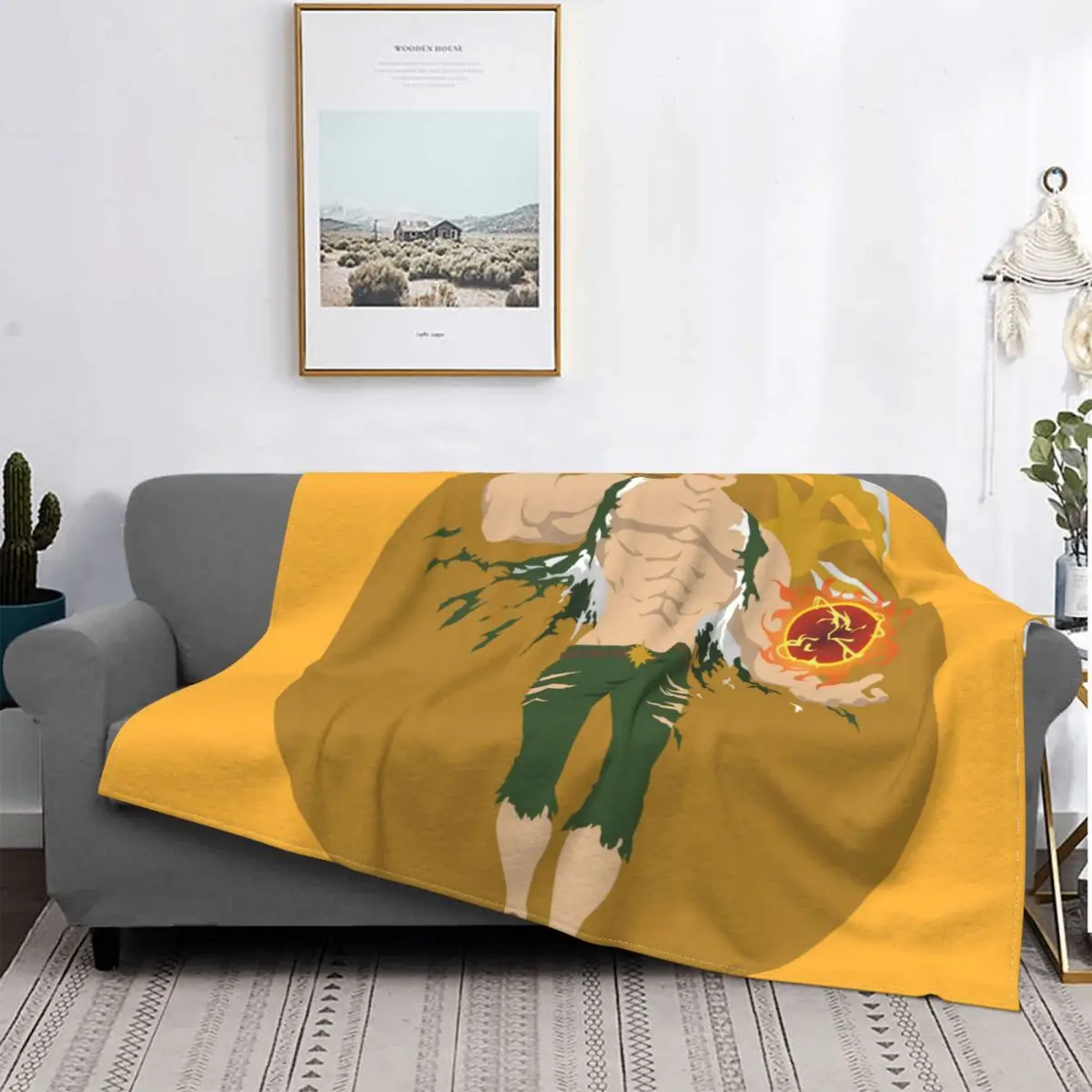 

Manta de franela con patrón amarillo, ropa de cama cálida, primavera, otoño