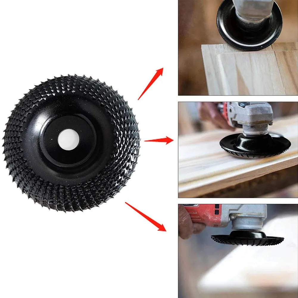 4 Inch Round Wood Angle Grinding Wheel Abrasive Disc Grinder Carbide Coating 22mm Bore Shaping Sanding Carving Rotary Tool | Инструменты
