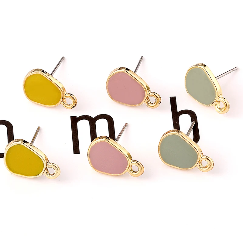 4 шт. 14х10 мм металлическая треугольная основа для сережек фурнитура изготовления