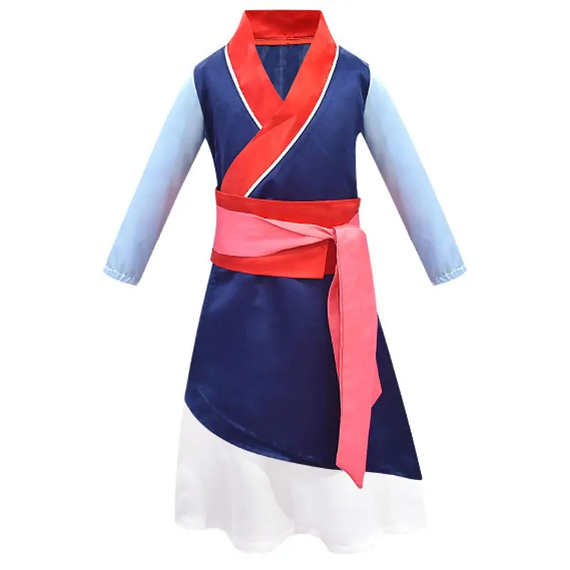 Новинка 2020 мультяшное платье-сюрприз для девочки мультяшного мулана костюм