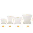 4 шт.компл. Стоматологическая посуда для перемешивания самозатвердевающие чашки резиновая чаша для смешивания силиконовый материал стоматологические инструменты