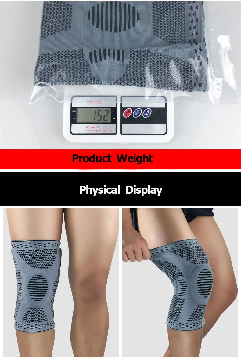 3D Силиконовые тканевые наколенники, поддерживающие наколенники для волейбола, баскетбола, Meniscus, защитные наколенники, спортивные защитные наколенники