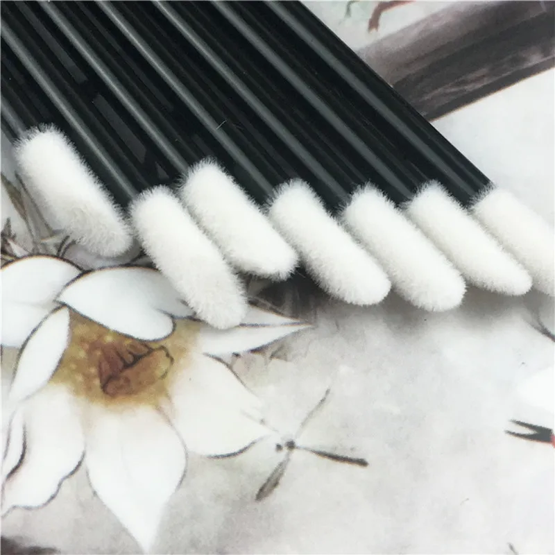 50 шт одноразовые набор кисточек для макияжа кисть губной помады блеск губ