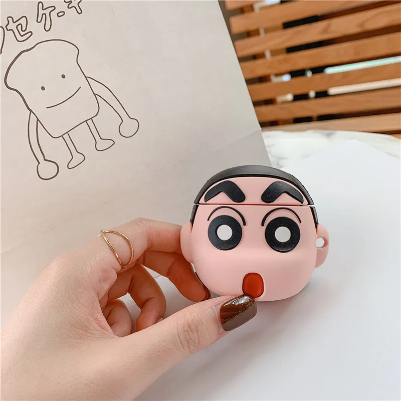 Золотой Fviyi милый мультяшный M& M Мягкий силиконовый чехол-кукла для Apple Airpods, чехол, беспроводные Bluetooth игрушечные наушники, чехол - Цвет: Золотой