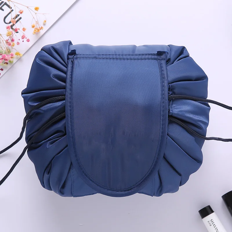 Darkblue Lazy Cometic сумка, легко моющаяся косметичка, сумка для хранения, большая емкость, дорожная сумка, набор туалетных и косметических принадлежностей, коробка для мытья - Цвет: Darkblue