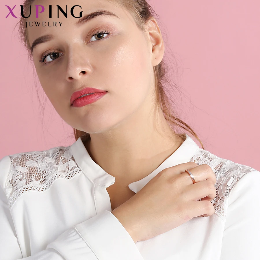 Xuping модное кольцо классическое очаровательное обручальное кольцо цвет синтетический CZ Ювелирные изделия на День Святого Валентина подарок S33.1/S19.5-12814