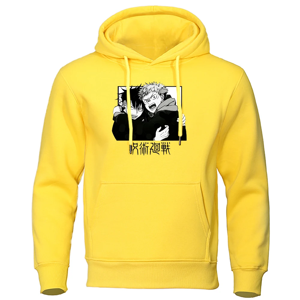 

Толстовка мужская с капюшоном, японское аниме ююютсу кайсен, пуловер в стиле Харадзюку, модная Толстовка в стиле хип-хоп, свитшот с капюшоно...