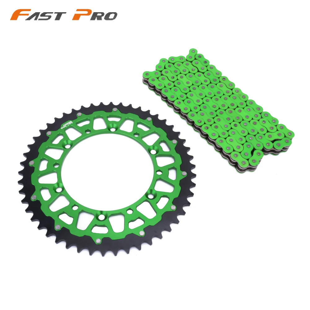 Мотоцикл 120L цепи сзади набор звездочек для KAWASAKI KX125 KX250 KX250F KX450F KX500 KDX200 KDX250 KLX250 KLX300R