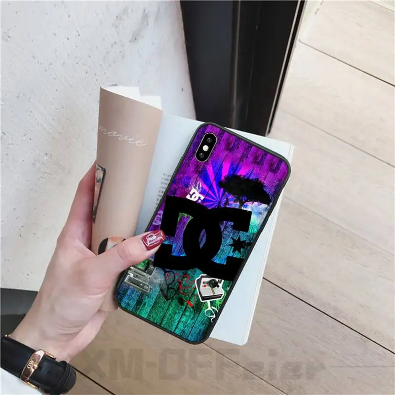 Мобильный телефон чехол TPU для iPhone 6 6s 8 7 Plus 11 Pro X XR XS Max 5 5s SE новый Dc обувь логотип