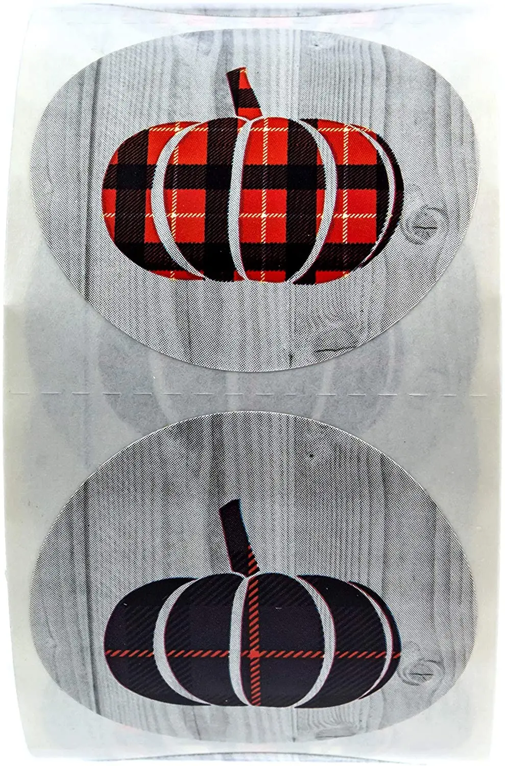 

Pumpkin Reward Stickers for Child Home Decoration 500pcs 1.5 inch Round 6 Alternating Plaid Designs Halloween Stickers Labels