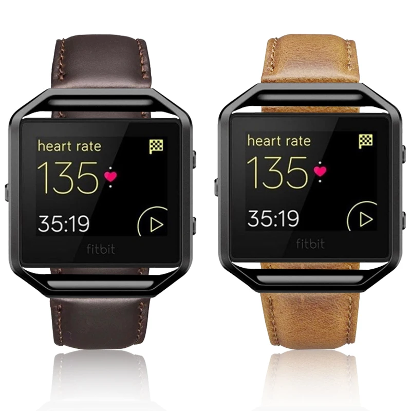 Серия Crazy Horse для Fitbit Blaze ремешок для часов Crazy Horse кожа замша кожа 23 мм смарт-часы ремешок