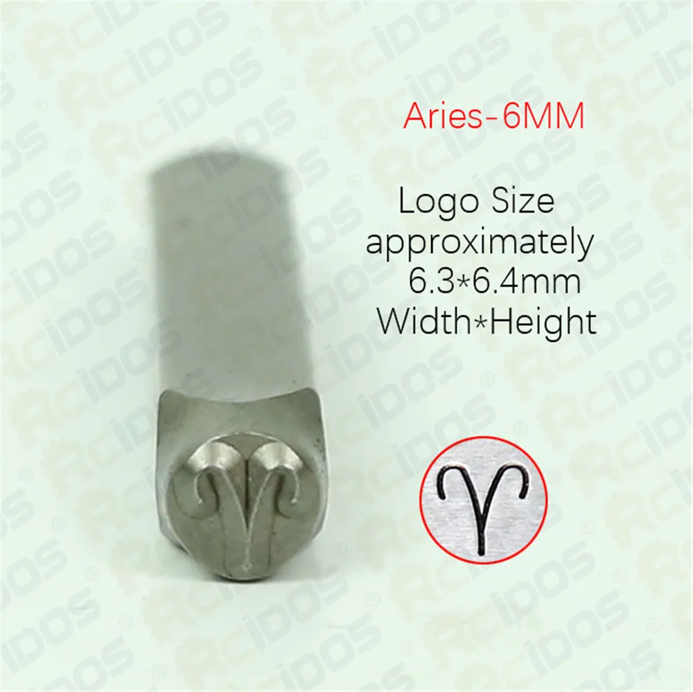 6 мм гороскоп/Двенадцать созвездия зодиака Знак 12 шт. дизайн DIY браслет