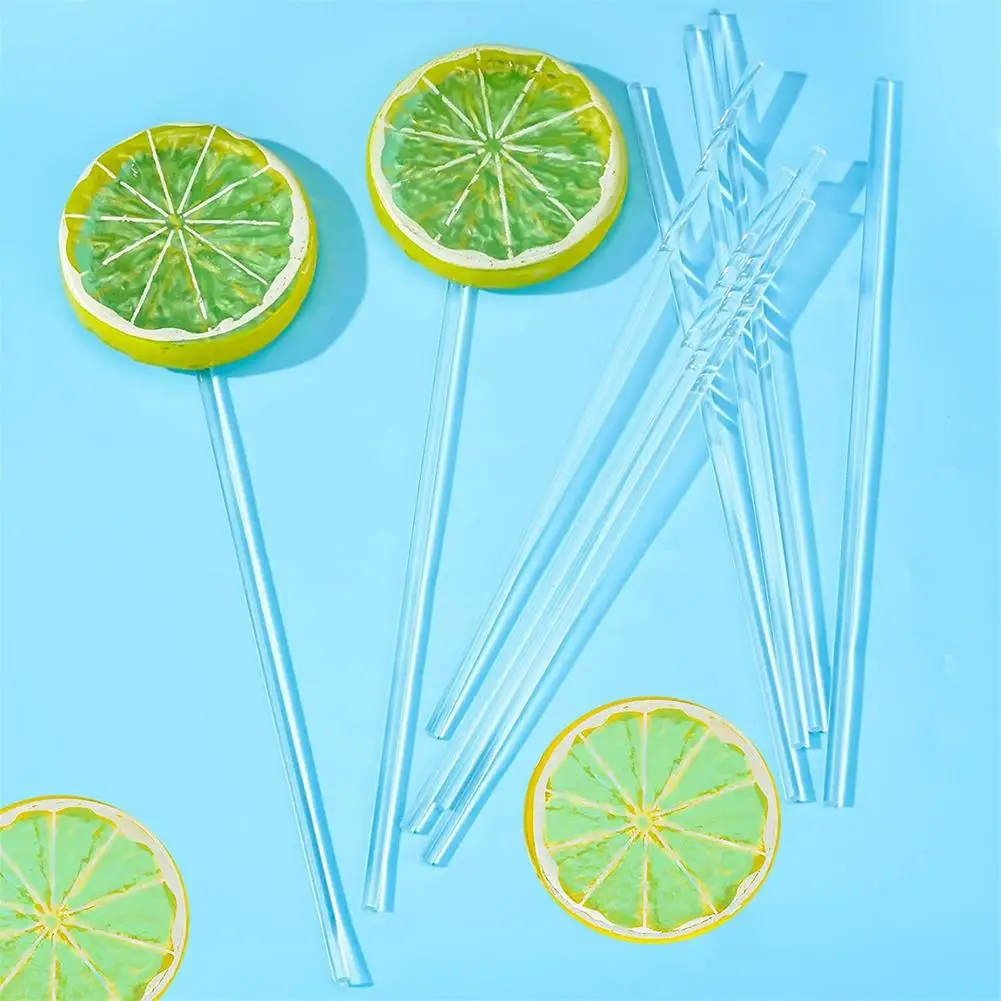 100PCS 6inch/5inch Acrylic Lollipop Sticks Cake Pops Stick Reusable Acrylic Rods For Cakes Pops Candy Dessert Chocolate