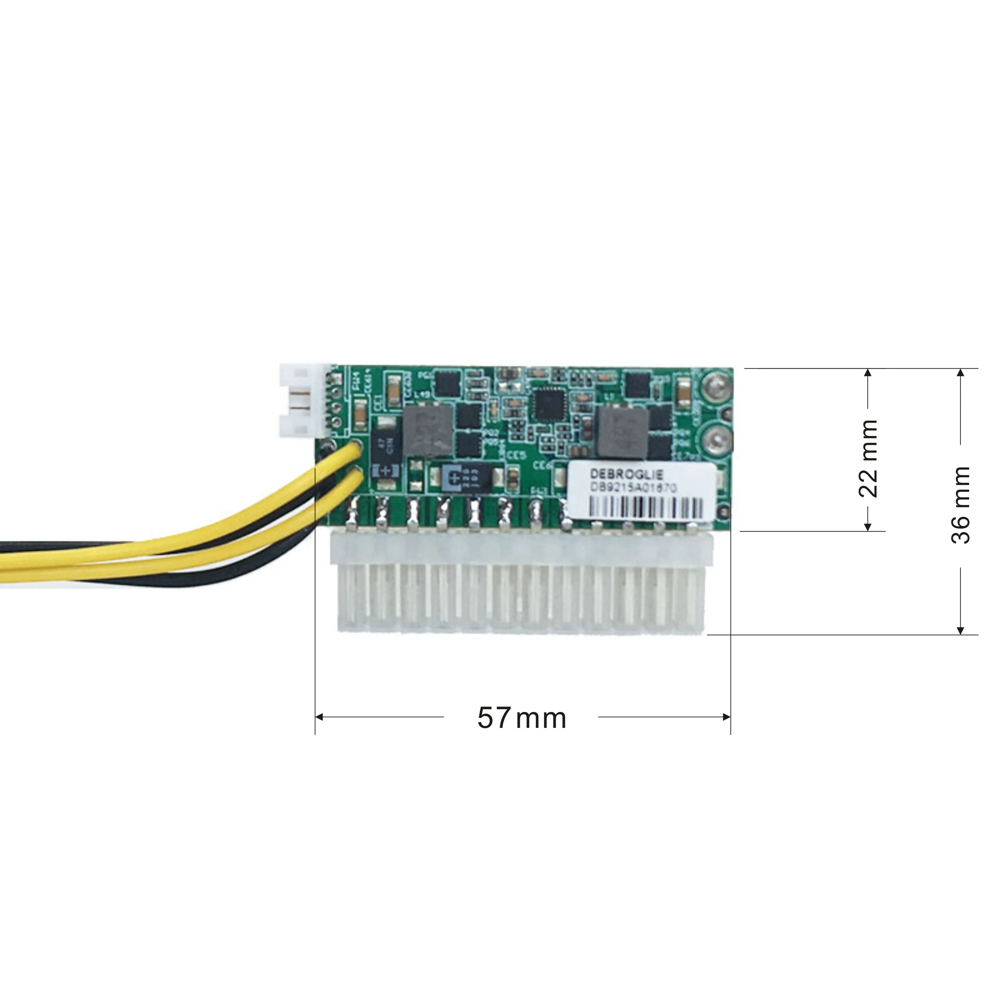 Мини-блок питания ITX pico DC-ATX-300W вход 12 В DC5525 24Pin для ПК компьютера сетевого сервера