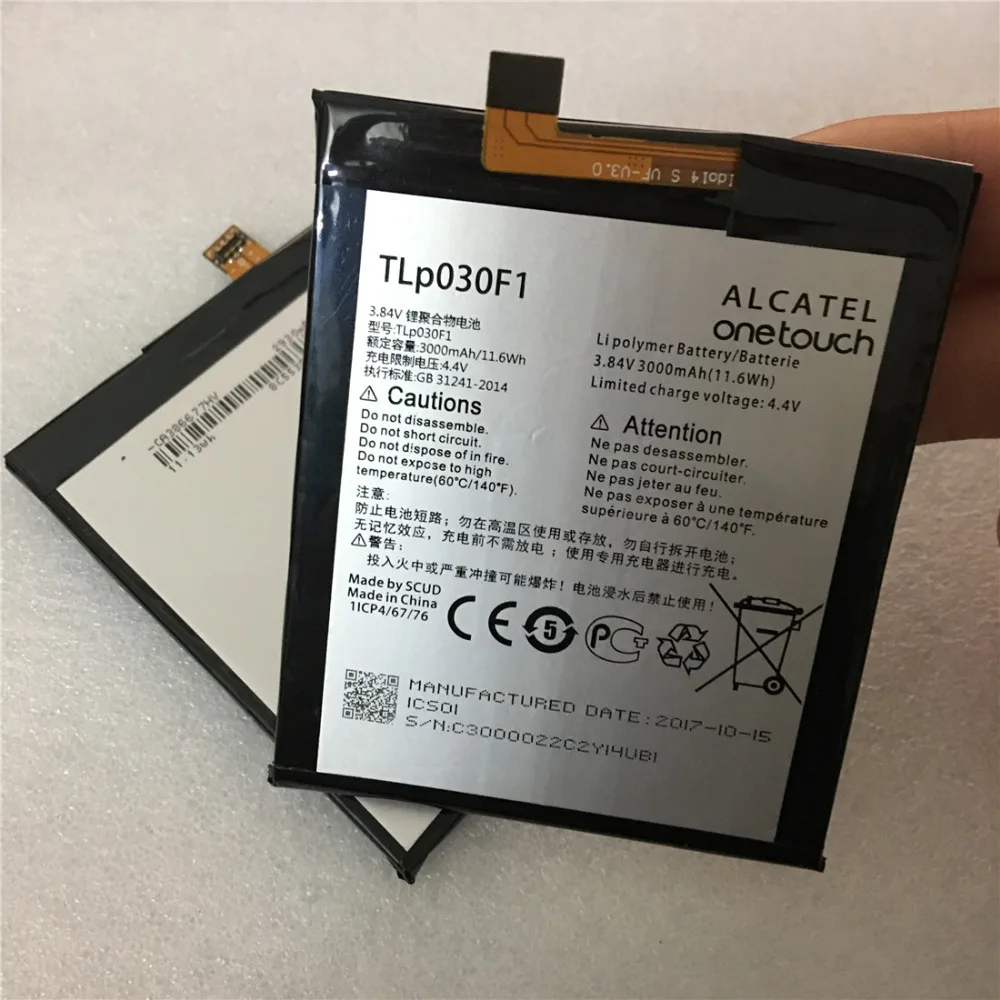 New Original TLP030F1 TLP030F2 3000mAh Battery For Alcatel One Touch Idol 4S OT-6070 OT-6070K OT-6070O OT-6070Y Mobile Phone
