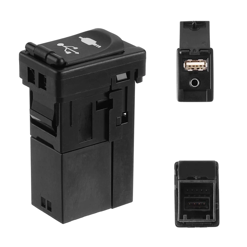 Автомобильный AUX USB порт адаптер Jack авто для Toyota Rav4 Camry Yaris Corolla Avalon 86190 0R010 пластик