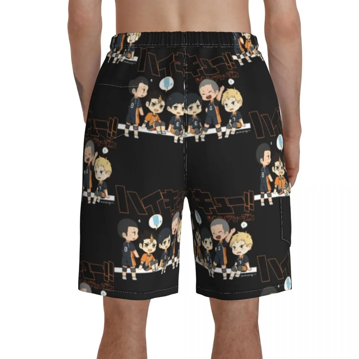 

Nekoma Board Shorts Swimming Trunks Polyester Men Bathing Pattern Swim Trunks