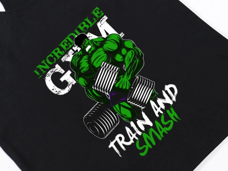 Майка Мужская спортивная с принтом хлопковая майка круглым вырезом для