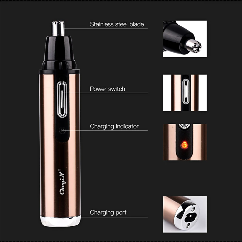 

4 In 1 Electric Nose Trimmer Hair Clipper Shaver Beard Trimmer Men Hair Cutter Eyebrow Trimer Nose Cut Hair Removal Set