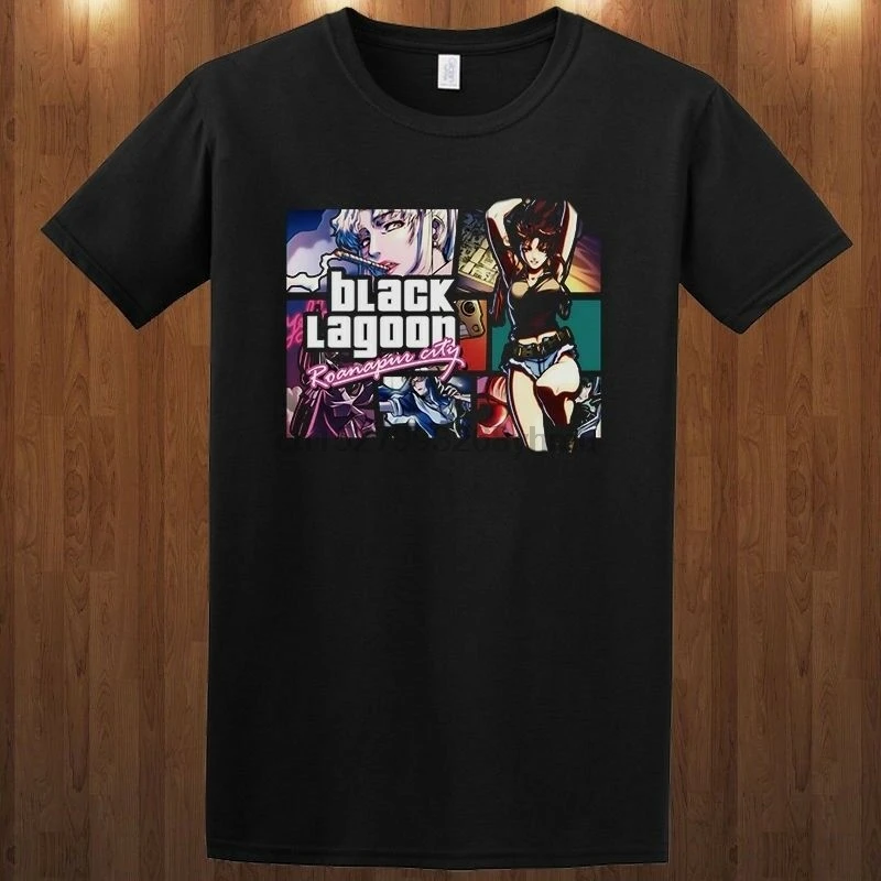 Черная Лагуна футболка Япония Манга Аниме мультфильм ковбой bebop S M L XL 2XL 3XL