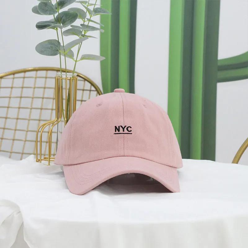 NYC вышитая бейсбольная Кепка Harajuku Молодежная кепка бейсболка Корейская версия