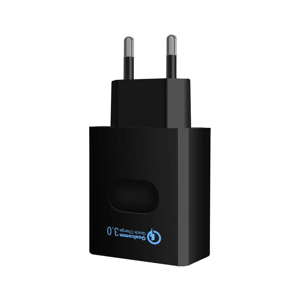 EU Быстрое зарядное устройство FDGAO 3,0 USB QC3.0 для быстрой зарядки iPhone XS XR X 8 samsung S9 Xiaomi Wall для путешествий, походная Зарядка для телефона - Цвет: EU