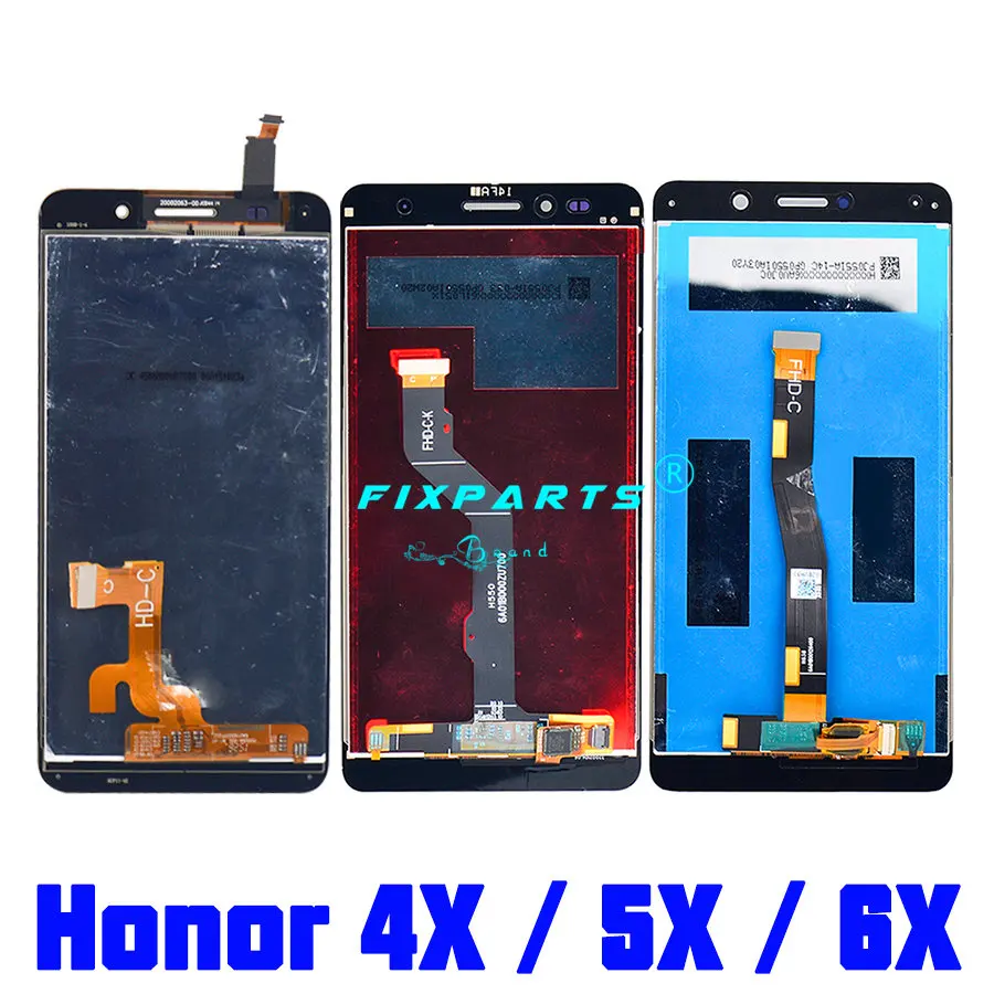 Черный Новый ЖК дисплей для Huawei Honor 6X 5X зеркальный + сенсорный экран дигитайзер