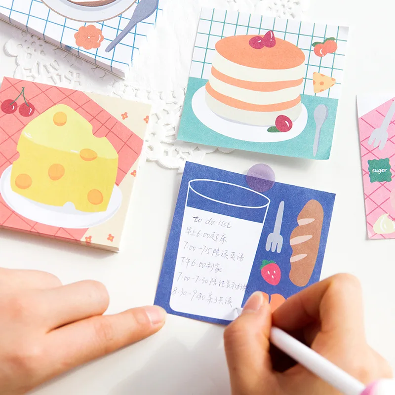 1 компл./лот бумага из блакнота для бумаги заметок на клейкой основе с