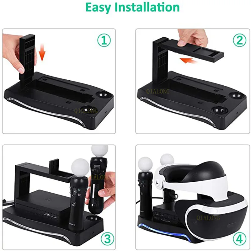 PS4 Очки виртуальной реальности VR зарядная станция LED прилавок витрина стеллаж для