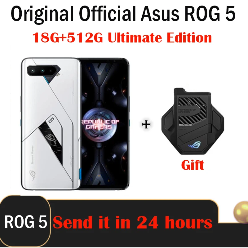 Оригинальная материнская плата ASUS ROG 5 Pro Ultimate Edition телефон Snapdragon888 144 Гц 16GB/18 ГБ + 512