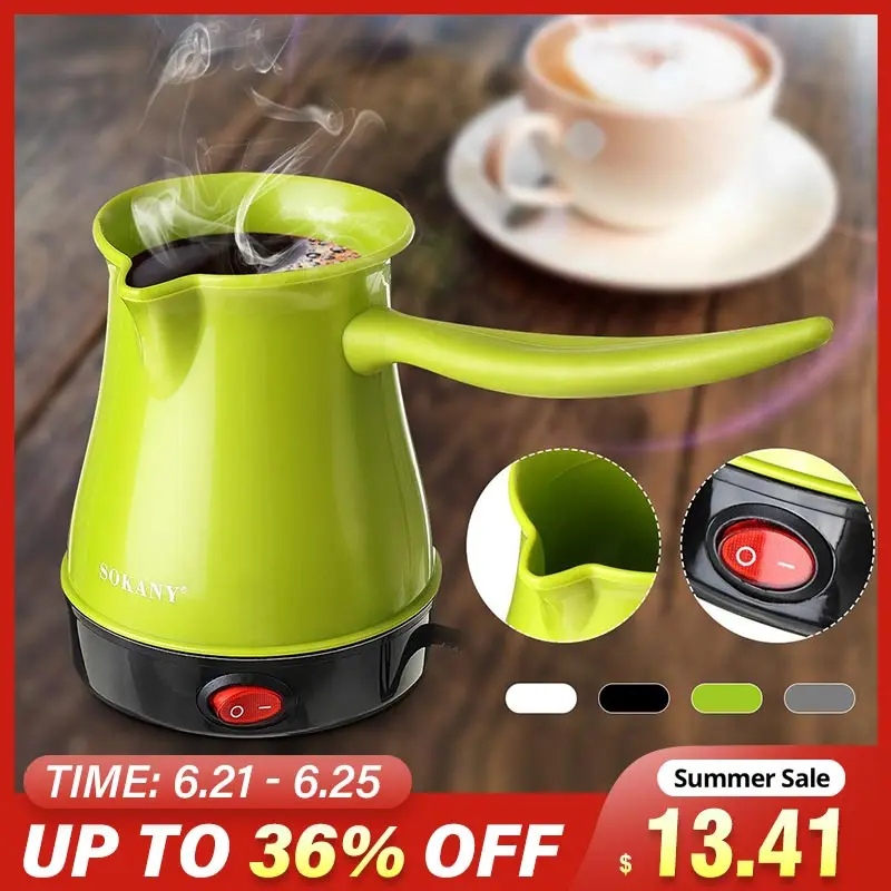 Электрическая Кофеварка 220 В портативный Moka Pot Греческий Турецкий эспрессо Percolator