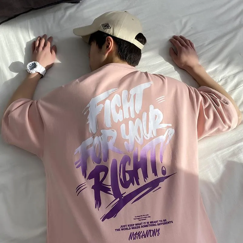 

Забавная футболка для мужчин модный принт с надписью уличный стиль Харадзюку хип-хоп размера плюс футболки Мужская футболка с коротким рук...