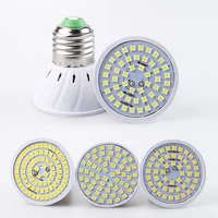 e14 27 led bulb gu10 led lamp 220v smd 2835 mr16 spotlight 80leds warm white cold white lights for home decoration ampoule