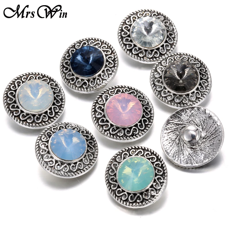 6 шт./лот кнопки для ювелирных изделий камни по месяцу рождения стразы 18 мм