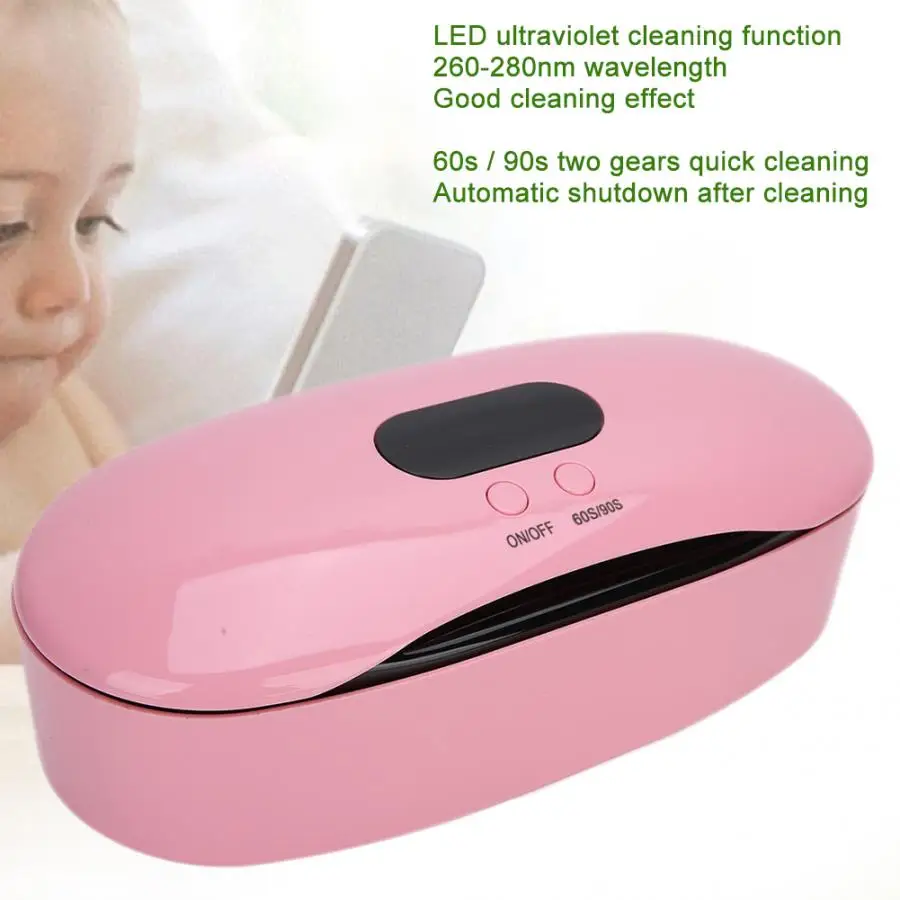 

60S/90S Timing LED UV Cleaning Box Toothbrush Nail Art Tool Ultraviolet Safety Sterilization Equipment Led Disinfection Box