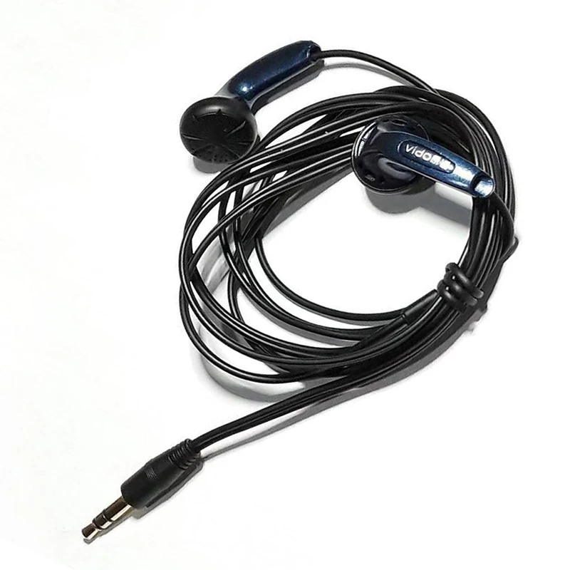 New 3.5mm Straight Insertion Type Vido Earbud In Ear Earphone Flat Head Plug Headset Bass Music Wholesale | Электроника