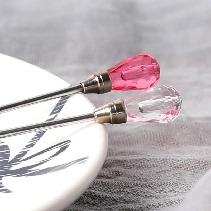 Seal Wax Stirring Spoon beads Melt Tool Crystal Head Metal Stick DIY Postcard Making | Дом и сад