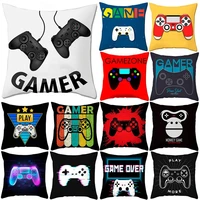 video game cushion covers happy birthday gamepad boy inflate party supplies game on pillowcase happy birthday decor kids gifts