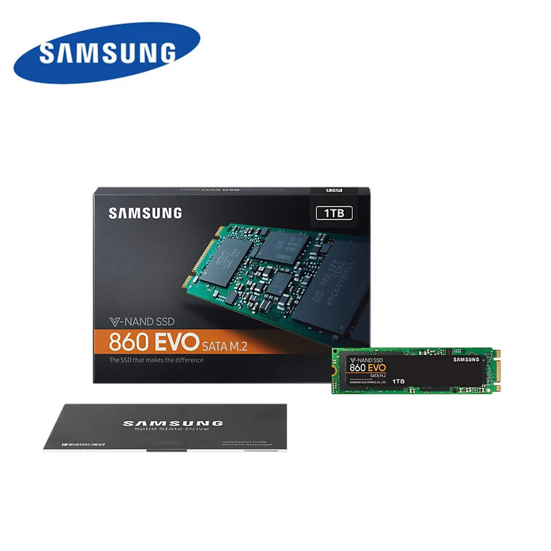 Внутренний твердотельный накопитель SAMSUNG 860 EVO M.2 2280 SSD TLC HDD 250 ГБ 500 ТБ для ноутбука |
