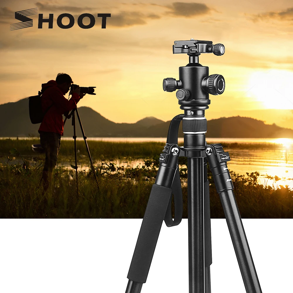 

Профессиональный складной алюминиевый штатив для камеры Canon 1300D M50 Nikon D3400 Z7II Sony A6000 A7 III DSLR аксессуары для камеры