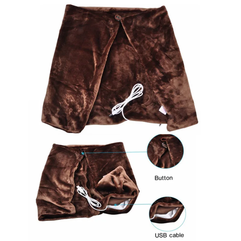 Мягкая шаль с подогревом и USB зимнее электрическое одеяло для шеи плеч JS23 | Дом сад