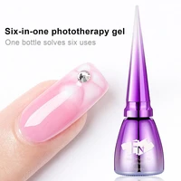 8ml 15ml nails adhesive glue anti scratch longwear diy soak off uv nail top coat gel for nail