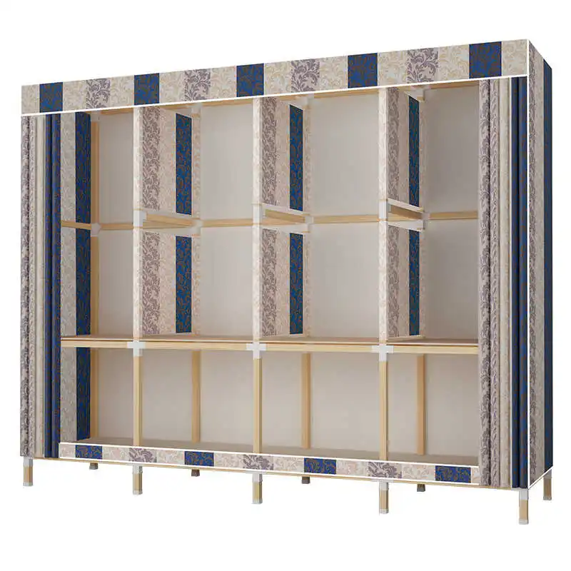 

Solid wood baby kids cloth wardrobe household economical modern simple closet rental room strong durable bedroom furniture