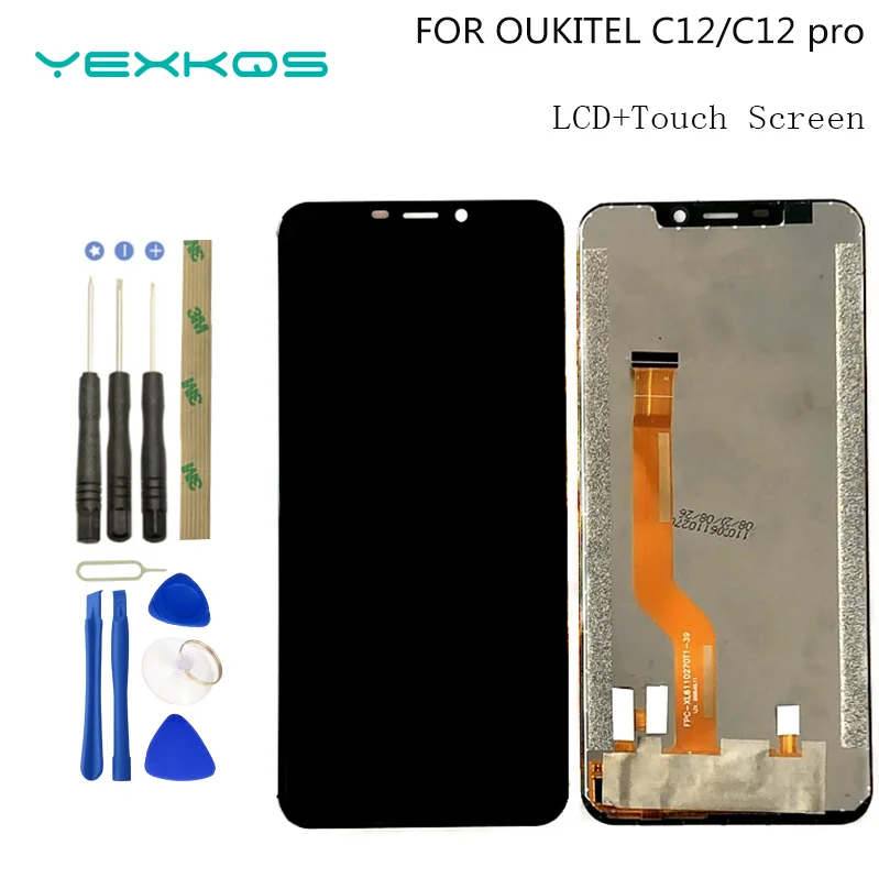 Новый 6 18 дюймовый экран OUKITEL C12 PRO ЖК-дисплей и цифровой преобразователь экрана в